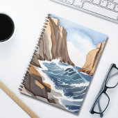 Absturz von Meereswellen | Strandbäder Notizblock