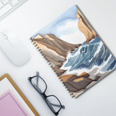 Absturz von Meereswellen | Strandbäder Notizblock