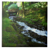 Absturz von Wahkeena Falls, OR Fliese (Vorderseite)