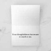 Absturz von Wellen am Strand dank Karte (Innenseite)