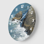 Abstürze an der felsigen Küste Große Wanduhr (Winkel)
