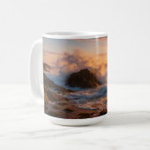 Abstürze bei Sonnenuntergang Kaffeetasse (Vorderseite Links)