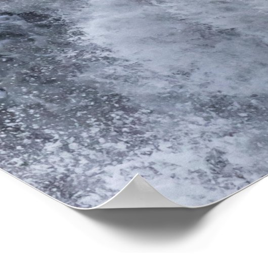 Abstürze im Winter Poster (Ecke)