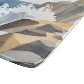 Abstürze | Rocky Coastal Shore Wasserfarbe Schneidebrett (Ecke)