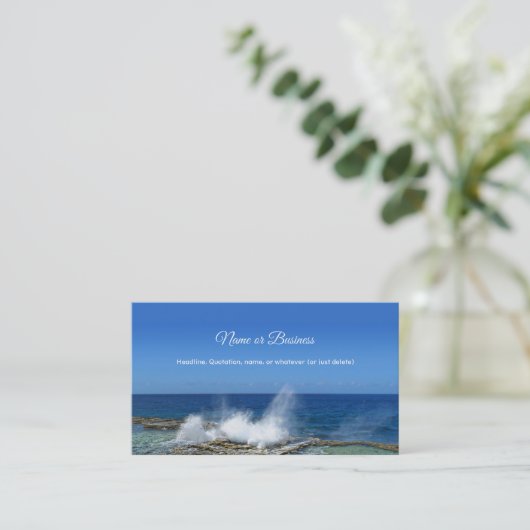 Abstürze Visitenkarte (Stehend Vorderseite)