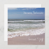 Abstürze von Wellen am Sandy Beach Einladung (Vorne/Hinten)