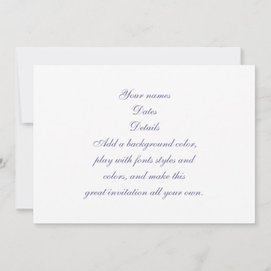 Abstürze von Wellen am Sandy Beach Einladung (Rückseite)