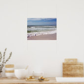 Abstürze von Wellen am Sandy Beach Poster (Küche)