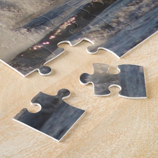 Abstürzen der Atlantikwellen am Strand Puzzle (Seite)