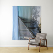 Abstürzen von Wellen auf Wharf-Design Wandteppich (Beispiel)