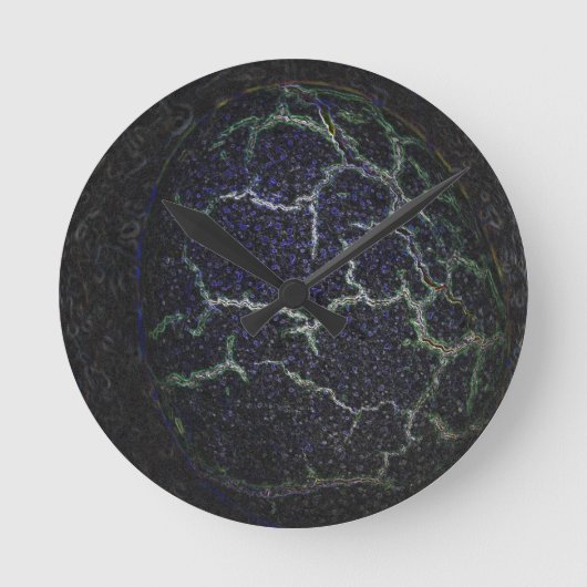 abstürzende Muschel Runde Wanduhr (Vorderseite)