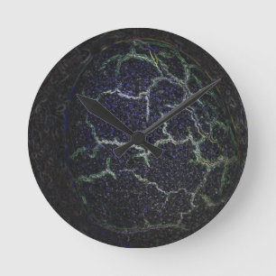 abstürzende Muschel Runde Wanduhr