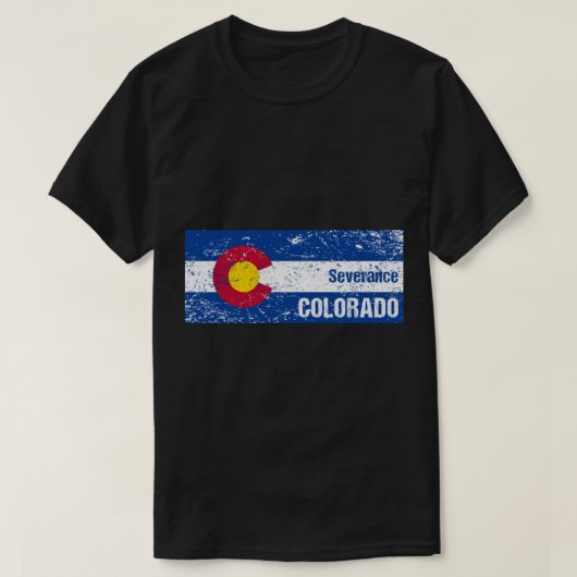 Absturzgefahr Colorado Flag T-Shirt (Design vorne)