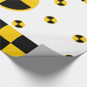 Absturzprüfzeichen Geschenkpapier (Ecke)