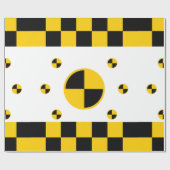 Absturzprüfzeichen Geschenkpapier (Flach)