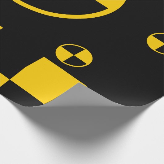 Absturzprüfzeichen Geschenkpapier (Ecke)