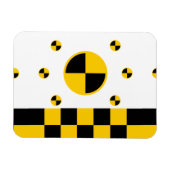 Absturzprüfzeichen Magnet (Horizontal)