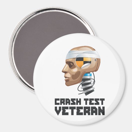 Absturztest Veteran Magnet (Vorderseite/Rückseite)