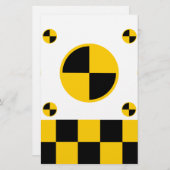 Absturztestmarkierungen fett briefpapier (Vorne/Hinten)