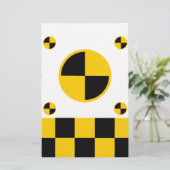 Absturztestmarkierungen fett briefpapier (Stehend Vorderseite)