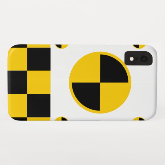 Absturztestmarkierungen fett Case-Mate iPhone hülle (Rückseite (Horizontal))