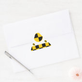 Absturztestmarkierungen fett dreieckiger aufkleber (Umschlag)