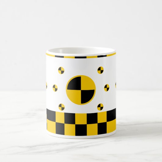 Absturztestmarkierungen fett kaffeetasse (Mittel)