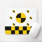 Absturztestmarkierungen fett mousepad (Mit Mouse)