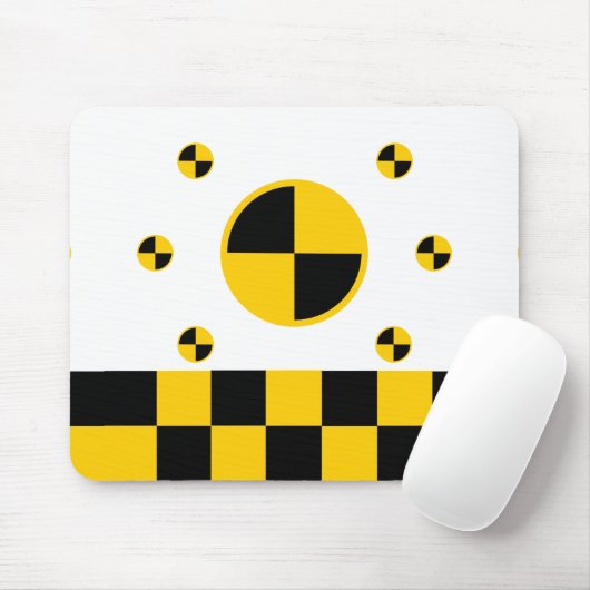 Absturztestmarkierungen fett mousepad (Mit Mouse)