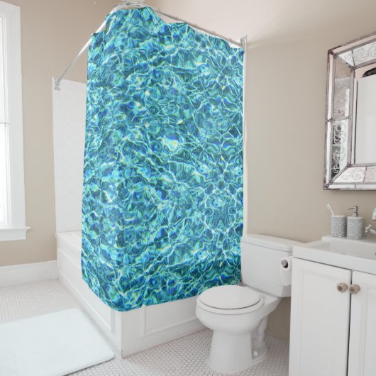 Absturzwasser Duschvorhang (Beispiel)