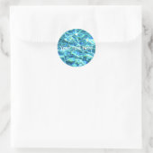 Absturzwasser Runder Aufkleber (Tasche)