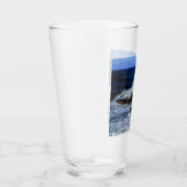 Absturzwelle auf Rockformglas Glas (Rechts)