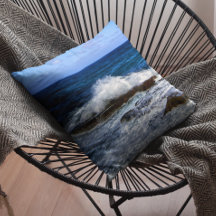 Absturzwelle des Single auf dem Rock Throw Kissen