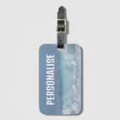 Absturzwelle Foto Personalisiert Gepäckanhänger (Vorderseite Vertikal)