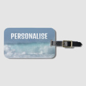 Absturzwelle Foto Personalisiert Gepäckanhänger (Vorderseite (Horizontal))