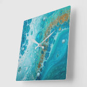 Absturzwelle Quadratische Wanduhr (Winkel)