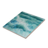 Absturzwellen Abstrakter Ozean Fliese (Seite)