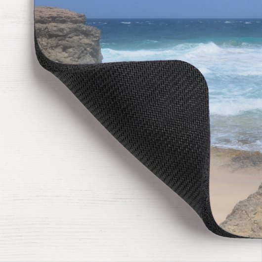Absturzwellen in Boca Keto in Aruba Mousepad (Ecke)