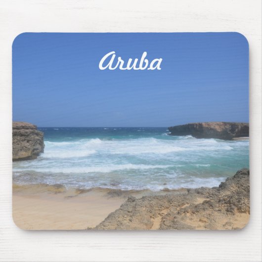 Absturzwellen in Boca Keto in Aruba Mousepad (Vorne)