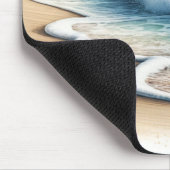 Absturzwellen Rustikaler Küstenstrände Mousepad (Ecke)