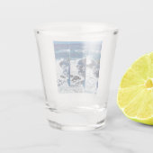 Absturzwellen Serie von Bildern Schnapsglas (Rückseite)