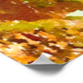 Absturzwellen Wasserfarbe Poster (Ecke)