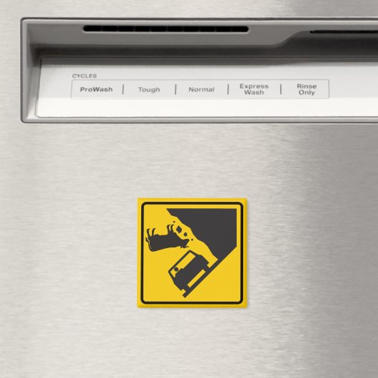 Absturzzeichen der Kuhzone Magnet (In Situ (Geschirrspüler))