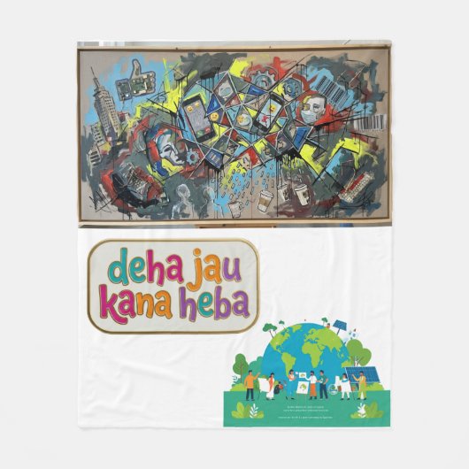 Absurd image Like abstract Fleecedecke (Vorderseite)