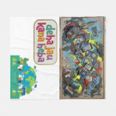 Absurd image Like abstract Fleecedecke (Vorderseite (Horizontal))