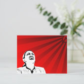 Absurde politische Botschaft Postkarte (Stehend Vorderseite)