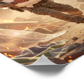 Absurde Tapferkeit am Rande des Ruins Poster (Ecke)