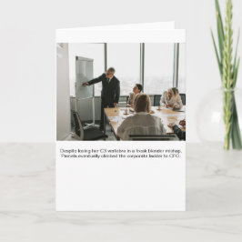 Absurdes Firmenkarriere Stockfoto Pamela Karte