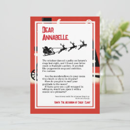 Absurdist Dada Brief von Santa Einladung