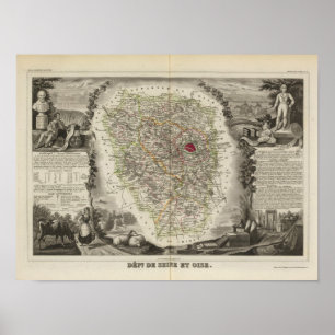 Abt.-De die Seine und Oise Poster